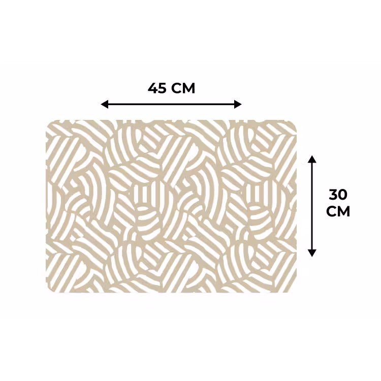 Abstract - Modern - Beige Placemat vinyl groot 368 -specs