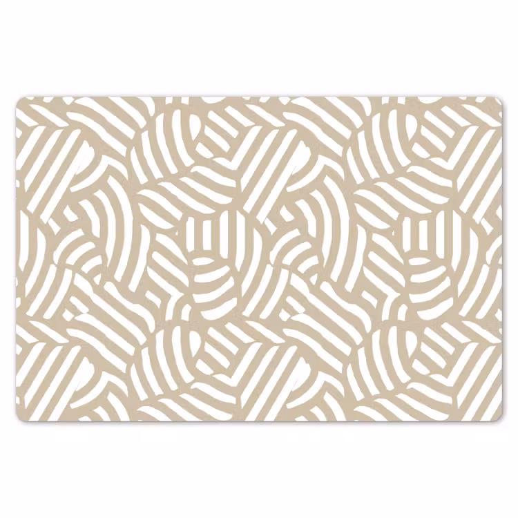 Abstract - Modern - Beige Placemat vinyl groot 368 -zzsfeer1_Kitchenyeah-website
