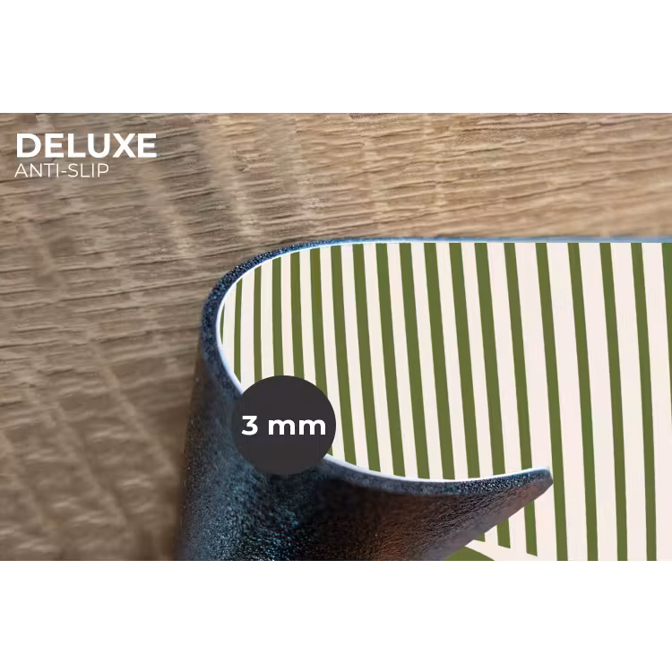 Abstract - Oog - Strepen - Modern - Groen Placemat vinyl groot -closeup