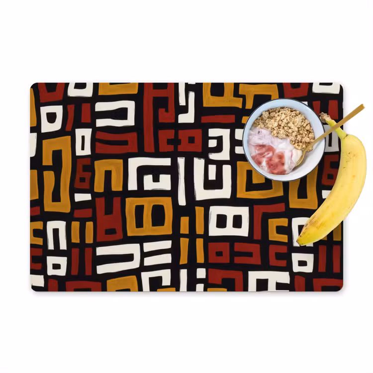 Abstract - Patroon - Rood Placemat vinyl groot -zzzproduct_Kitchenyeah-website