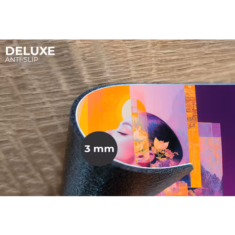 Abstract - Portret - Vrouw - Kleurrijk Placemat vinyl groot -closeup