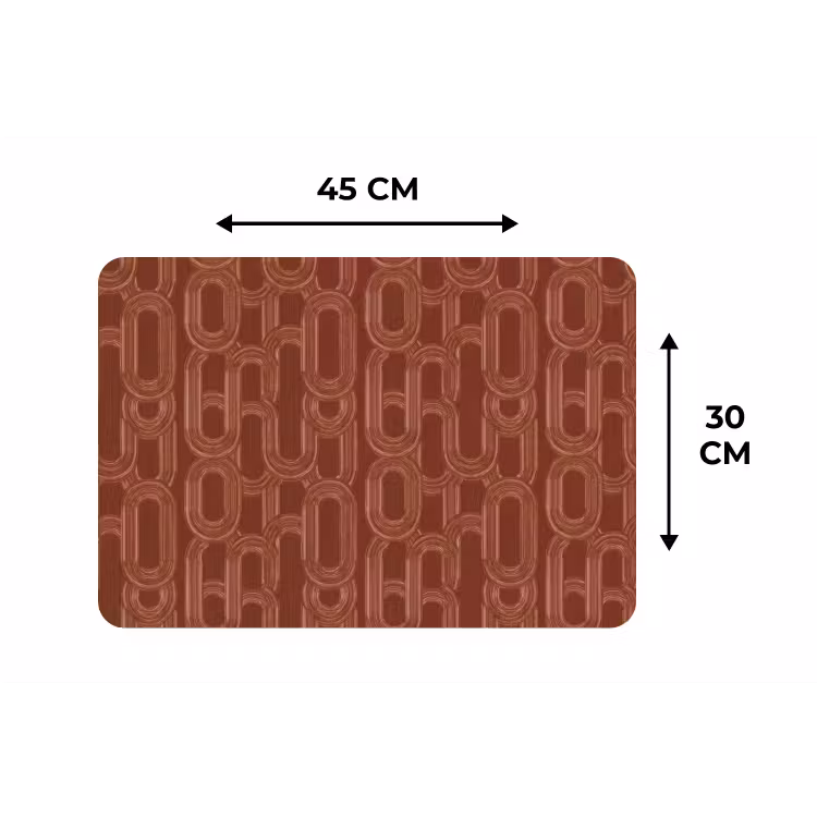 Abstract - Textuur - Bruin Placemat vinyl groot 368 -specs