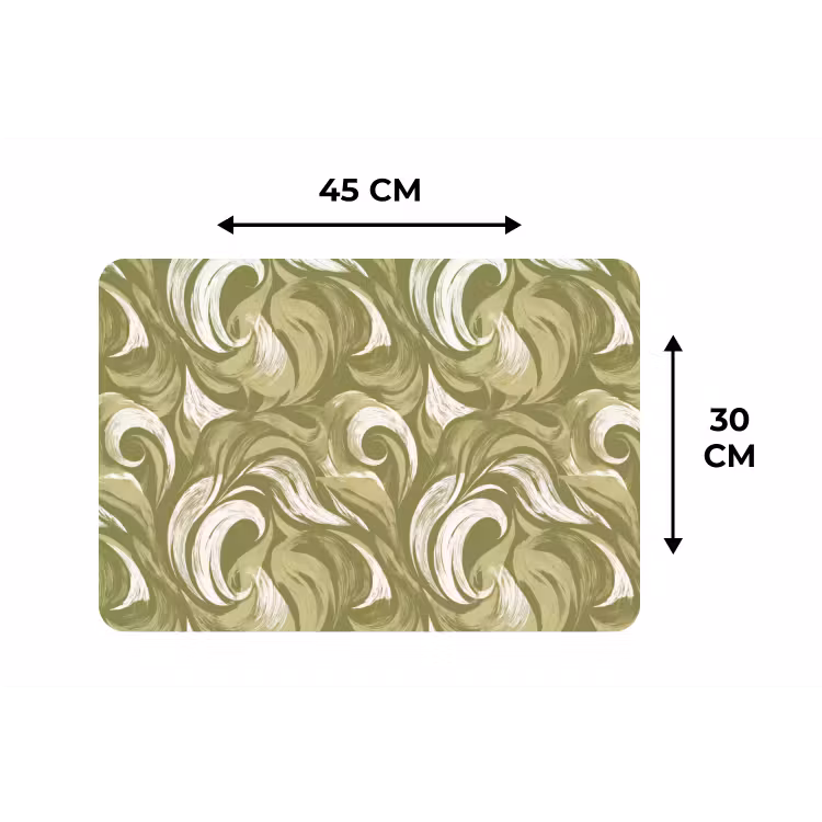 Abstract - Textuur - Groen Placemat vinyl groot 368 -specs