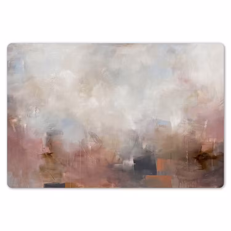 Abstract - Vloeiend - Kunst - Modern - Beige Placemat vinyl groot -zzsfeer1_Kitchenyeah-website