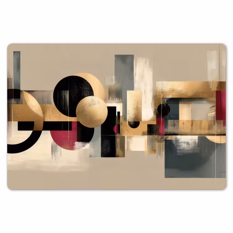 Abstract - Vormen - Beige - Texturen Placemat vinyl groot -zzsfeer1_Kitchenyeah-website