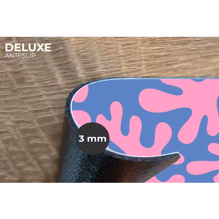 Abstract - Vormen - Roze - Blauw Placemat vinyl groot -closeup