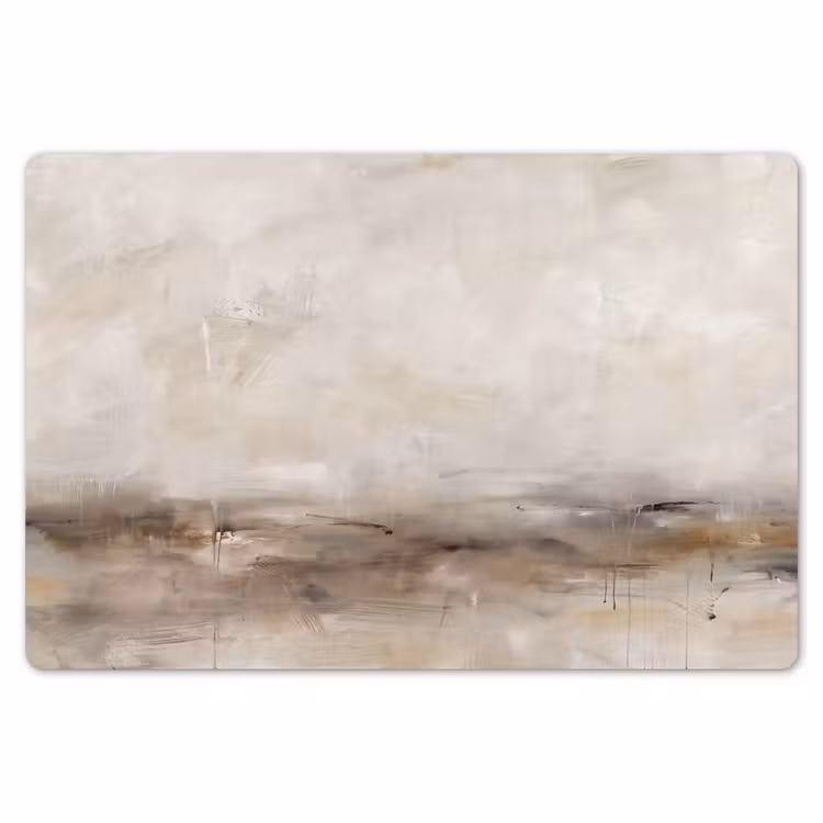 Abstrakt - Landschap - Modern - Beige - Kunst Placemat vinyl groot -zzsfeer1_Kitchenyeah-website