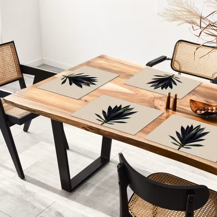 Agaveplant - Symmetrisch - Groen Placemat vinyl groot -zzsfeer4_Kitchenyeah-website