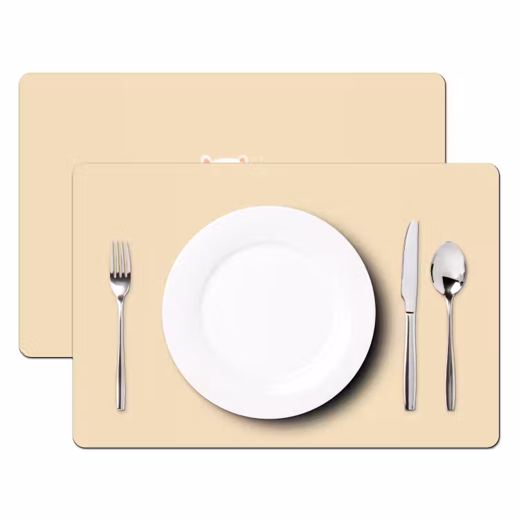 Alpaca - Egel - Bruin - Knuffelen Placemat vinyl groot -zzsfeer2_Kitchenyeah-website