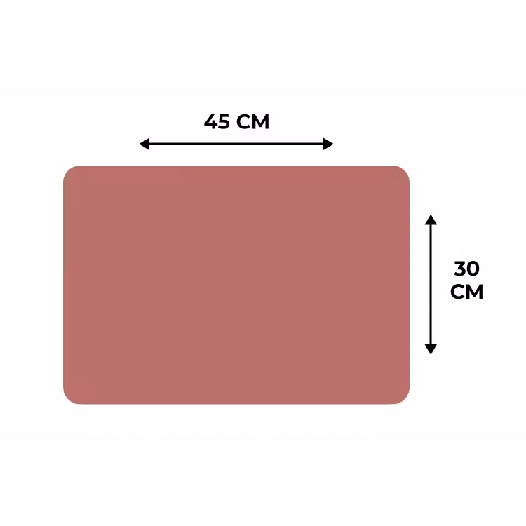 Ancient - Rose - Roze Placemat vinyl groot 368 -specs