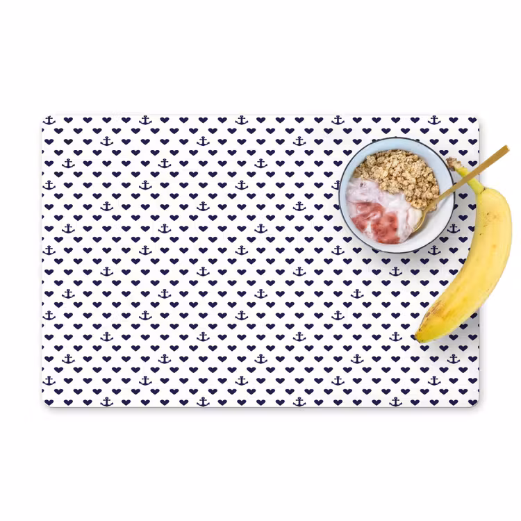 Anker - Hart - Blauw - Wit Placemat vinyl groot 368 -zzzproduct_Kitchenyeah-website