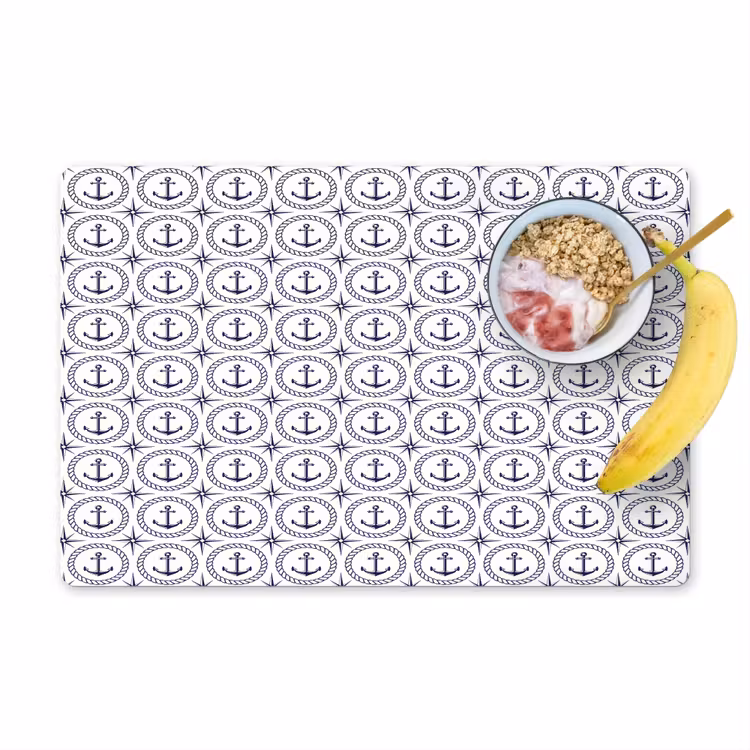 Anker - Haven - Blauw - Wit Placemat vinyl groot 368 -zzzproduct_Kitchenyeah-website