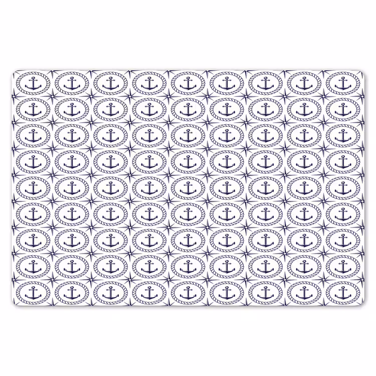 Anker - Haven - Blauw - Wit Placemat vinyl groot 368 -zzsfeer1_Kitchenyeah-website