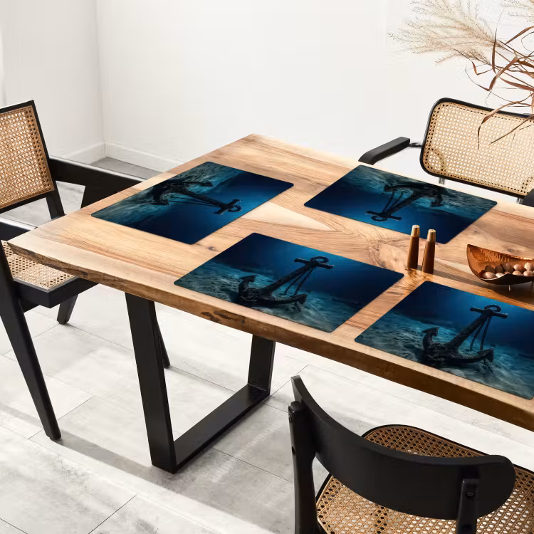 Anker - Ijzer - Zeebodem - Zand Placemat vinyl groot -zzsfeer4_Kitchenyeah-website