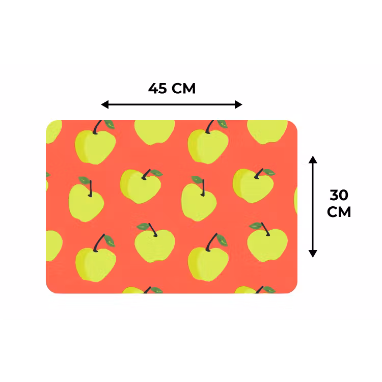 Appels - Modern - Groen Placemat vinyl groot 368 -specs