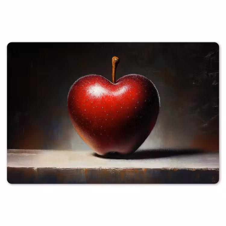 Apple - Hart - Rood Placemat vinyl groot -zzsfeer1_Kitchenyeah-website