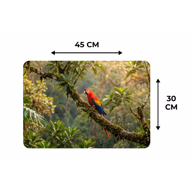 Ara - Jungle - Rood Placemat vinyl groot -specs