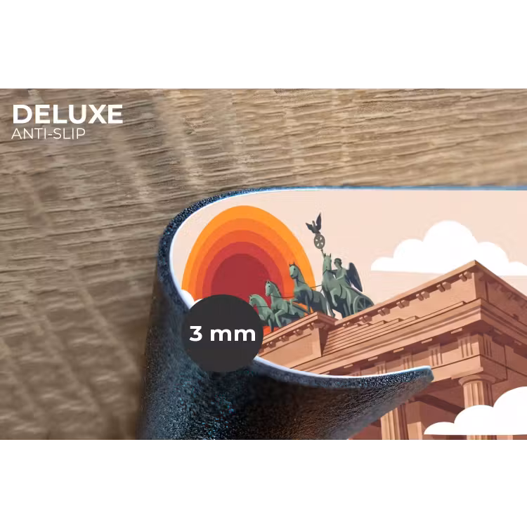 Architectuur - Brandenburg - Berlijn - Zonsondergang - Historisch Placemat vinyl groot -closeup