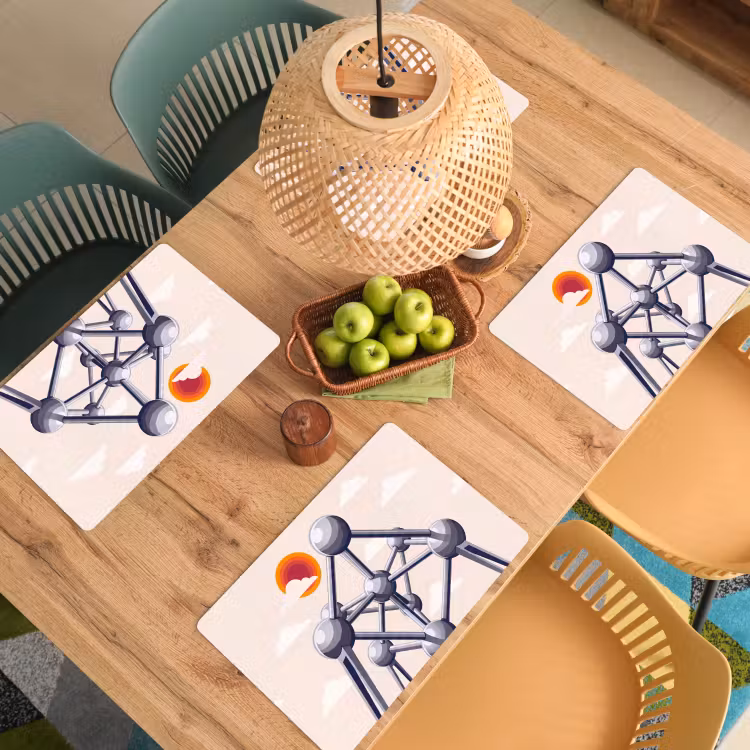 Architectuur - Geometrie - Stad - Modern - Grijs Placemat vinyl groot -zzsfeer5_Kitchenyeah-website