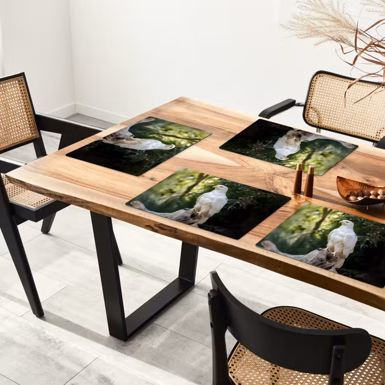 Arend - Hout - Wit - Planten Placemat vinyl groot -zzsfeer4_Kitchenyeah-website