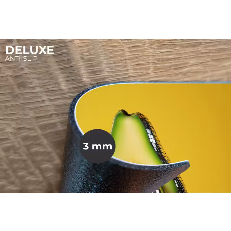 Avocado - Discobal - Geel - Glitter Placemat vinyl groot -closeup