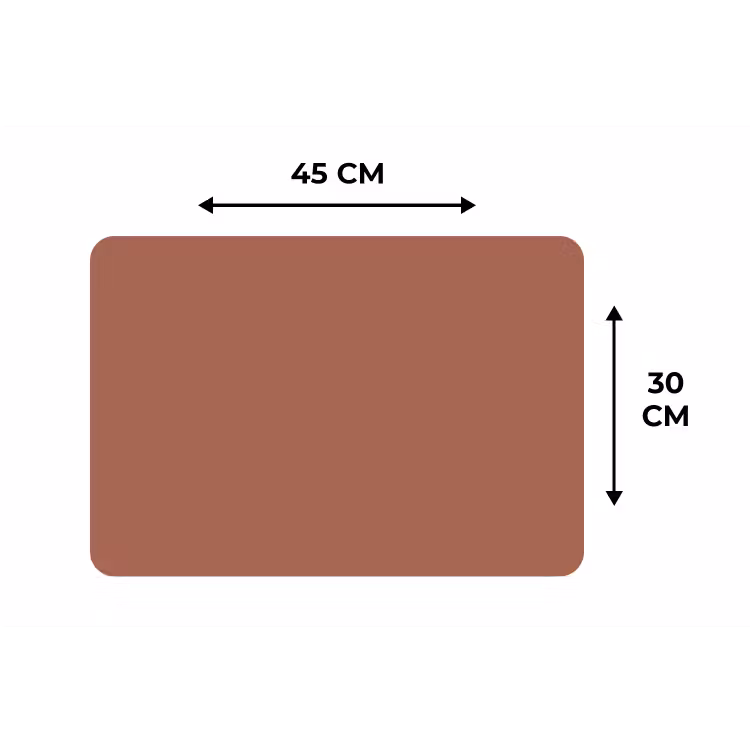 Baked - Earth - Oranje Placemat vinyl groot 368 -specs