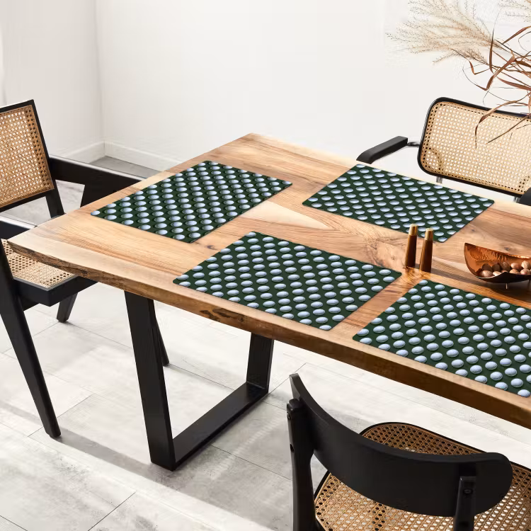 Ballen - Golf - Groen Placemat vinyl groot 368 -zzsfeer4_Kitchenyeah-website
