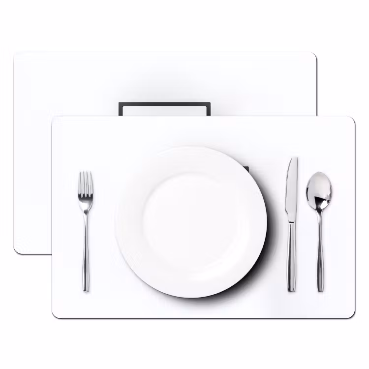 Basketbalbord - Minimalistisch - Zwart Placemat vinyl groot -zzsfeer2_Kitchenyeah-website
