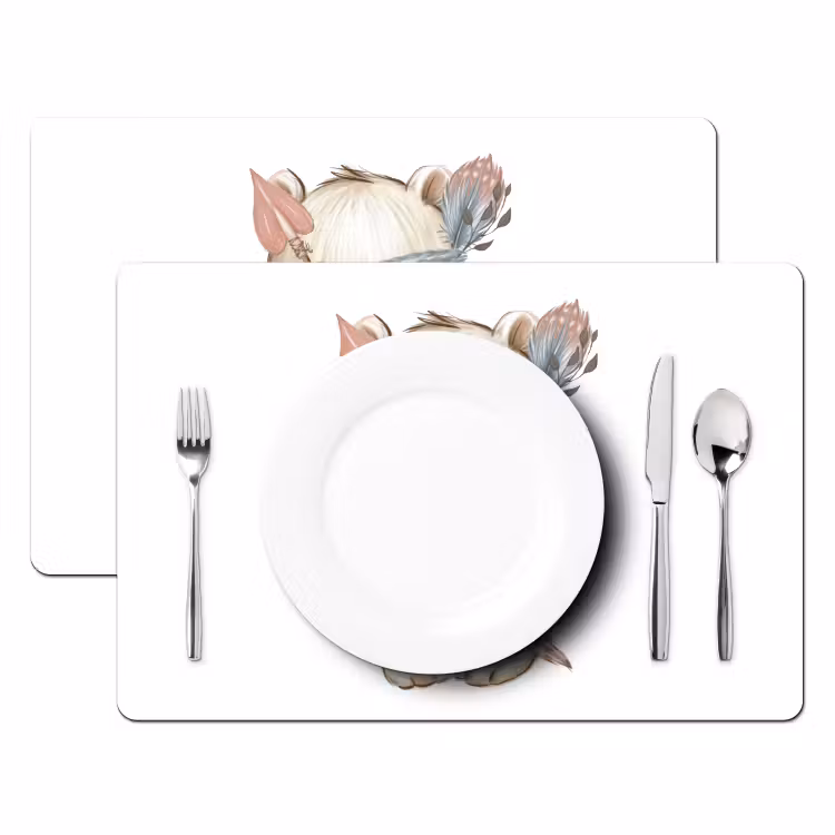 Beer - Dier - Bosdieren Placemat vinyl groot -zzsfeer2_Kitchenyeah-website