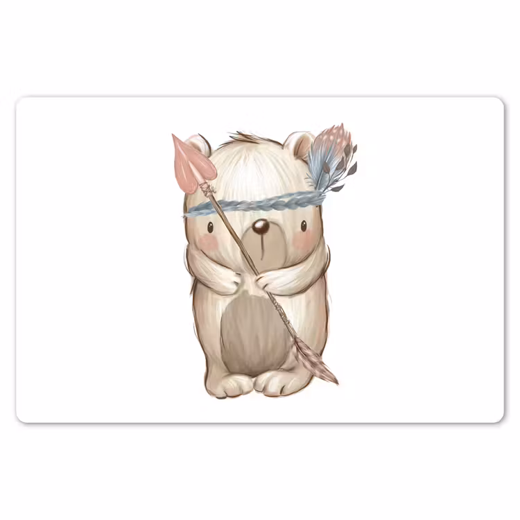 Beer - Dier - Bosdieren Placemat vinyl groot -zzsfeer1_Kitchenyeah-website