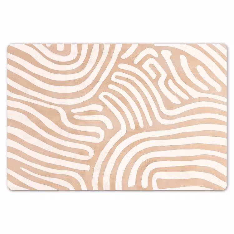 Beige - Aardspatroon Placemat vinyl groot -zzsfeer1_Kitchenyeah-website