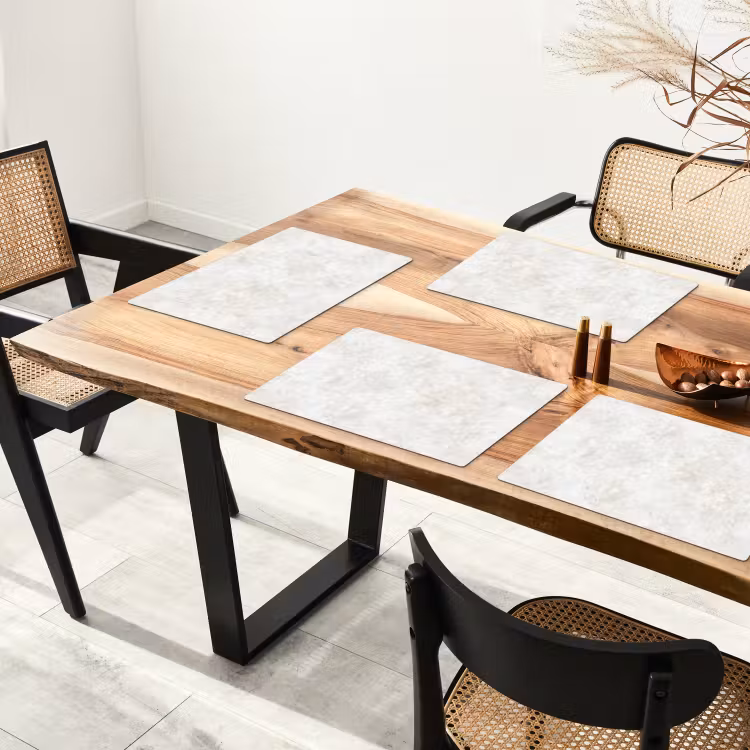 Beige - Marmer - Aders Placemat vinyl groot 368 -zzsfeer4_Kitchenyeah-website