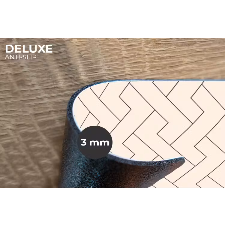 Beige - Zigzag - Patroon Placemat vinyl groot 368 -closeup