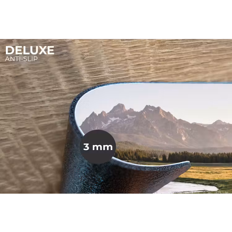 Berglandschap - Rivier - Bos Placemat vinyl groot -closeup