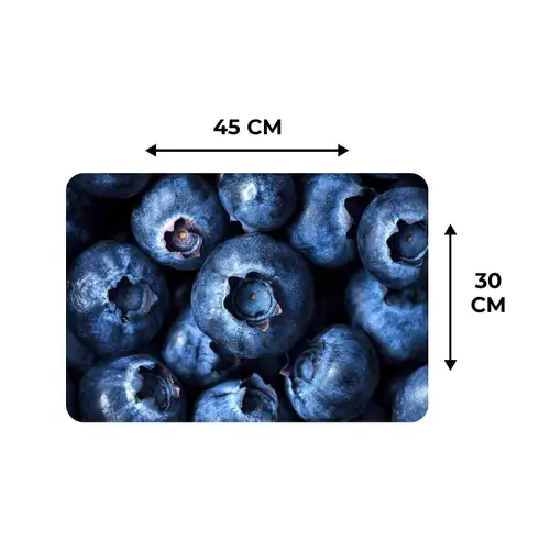 Bessen - Blauw - Fruit Placemat vinyl groot -specs
