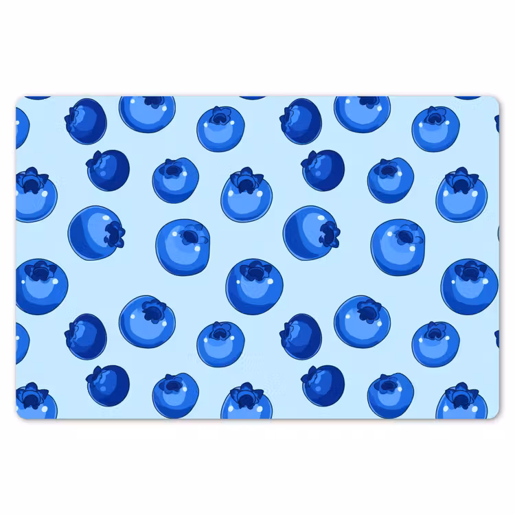 Bessen - Modern - Blauw Placemat vinyl groot 368 -zzsfeer1_Kitchenyeah-website