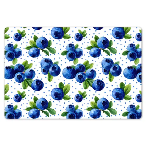 Bessen - Patroon - Blauw Placemat vinyl groot 368 -zzsfeer1_Kitchenyeah-website
