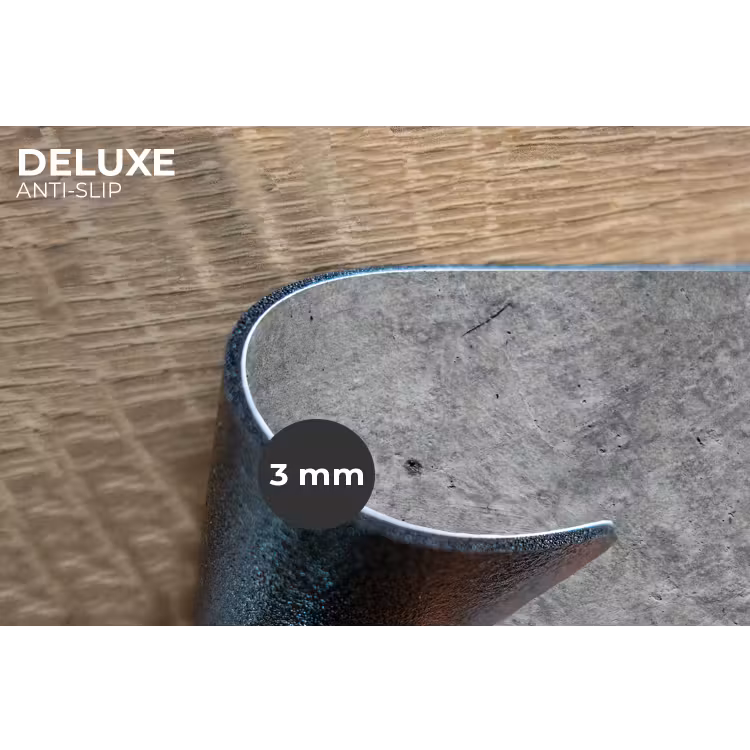 Beton - Leisteen - Grijs -Betonstructuur Placemat vinyl groot -closeup