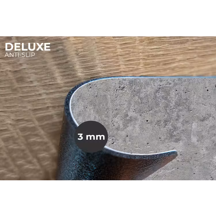 Beton - Leisteen - Grijs - Betonstructuur Placemat vinyl groot -closeup