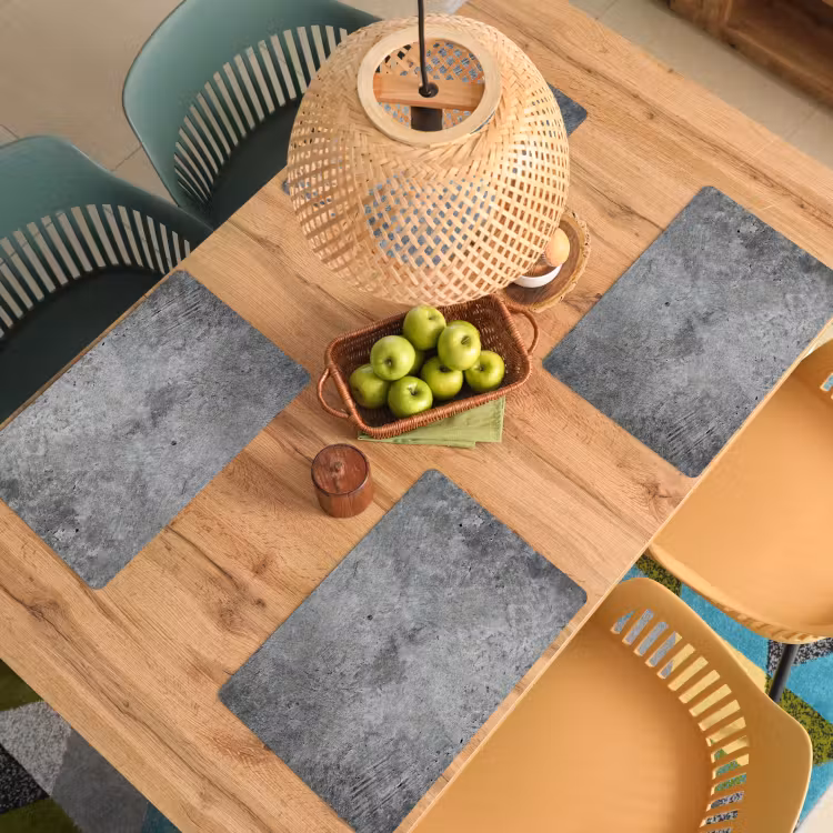 Beton - Leisteen - Grijs -Betonstructuur Placemat vinyl groot -zzsfeer5_Kitchenyeah-website