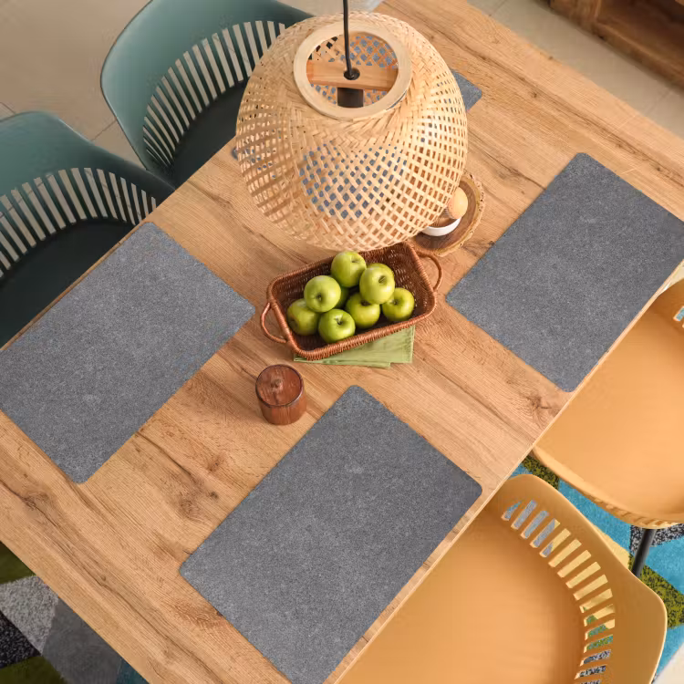Beton - Patronen - Cement - Vintage - Textuur - Rustiek Placemat vinyl groot -zzsfeer5_Kitchenyeah-website