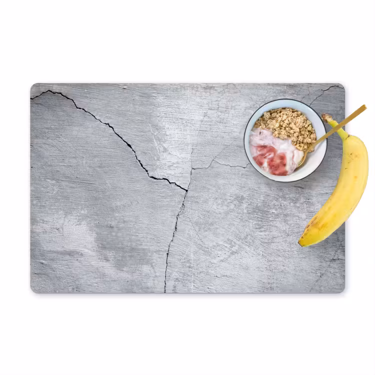 Beton - Scheur - Grijs Placemat vinyl groot -zzzproduct_Kitchenyeah-website