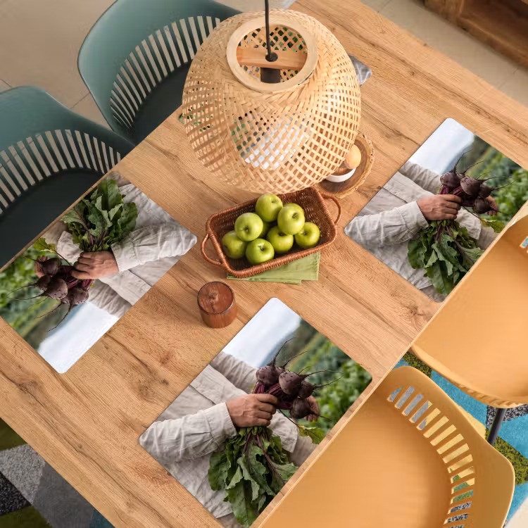 Bieten - Vers - Moestuin Placemat vinyl groot -zzsfeer5_Kitchenyeah-website