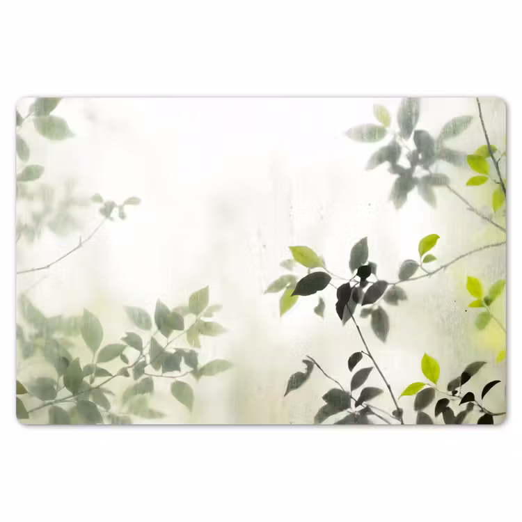 Blad - Schaduw - Natuur - Abstract - Groen Placemat vinyl groot -zzsfeer1_Kitchenyeah-website