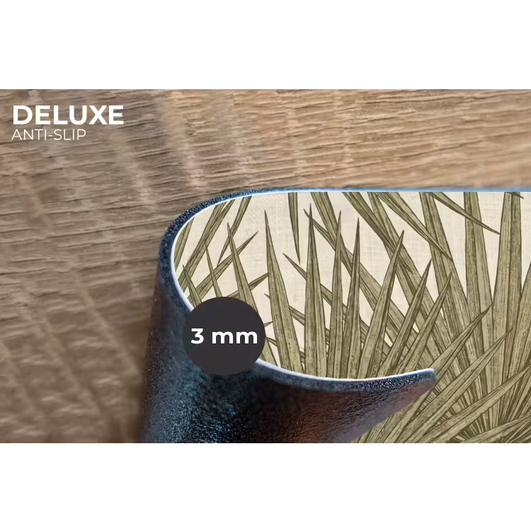 Blad - Tropisch - Patroon - Natuur - Groen Placemat vinyl groot -closeup