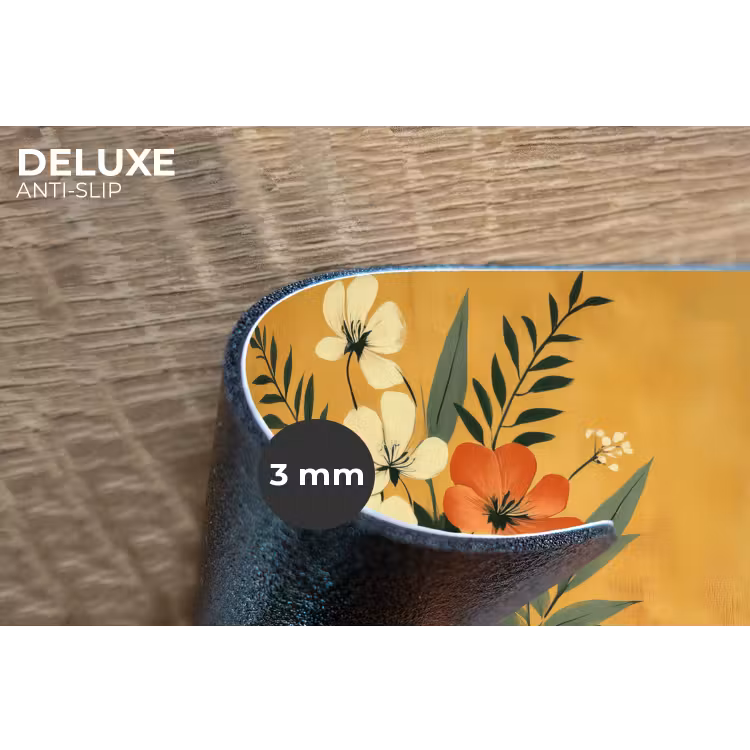 Bladeren - Boeket - Bloemen - Geel Placemat vinyl groot -closeup