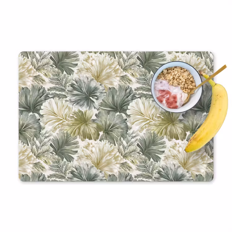 Bladeren - Botanisch - Groen Placemat vinyl groot 368 -zzzproduct_Kitchenyeah-website