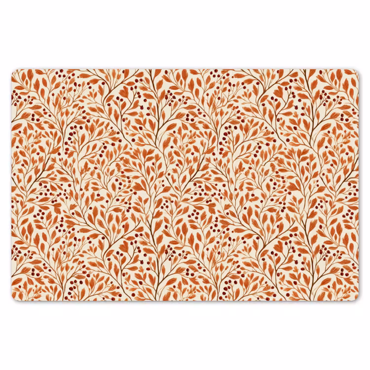 Bladeren - Botanisch  - Terracotta Placemat vinyl groot 368 -zzsfeer1_Kitchenyeah-website