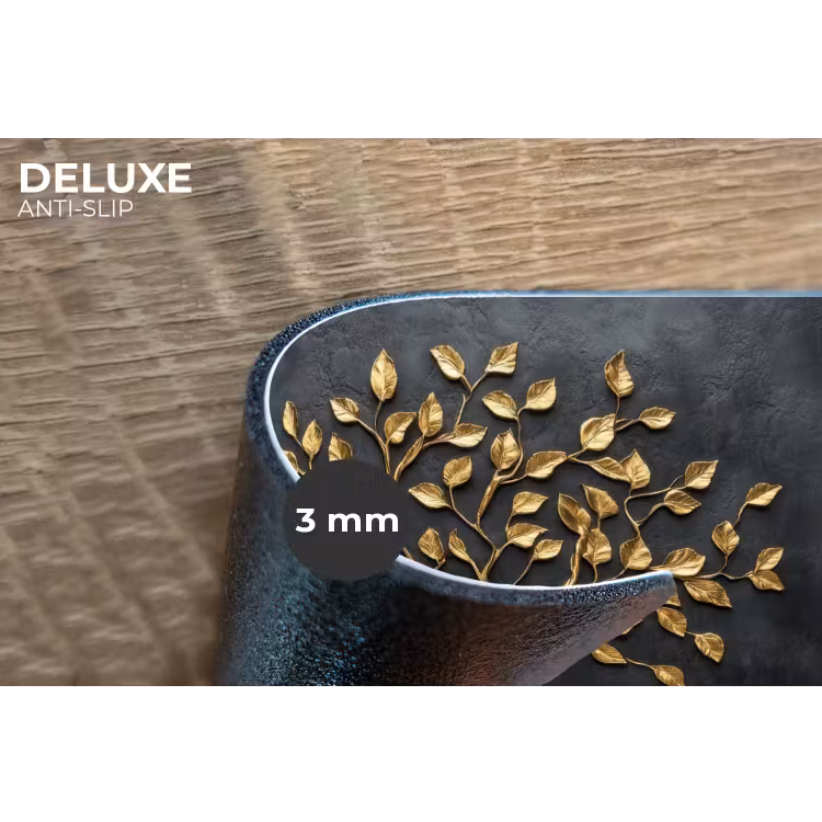 Bladeren - Goud - Boom - Rots Placemat vinyl groot -closeup