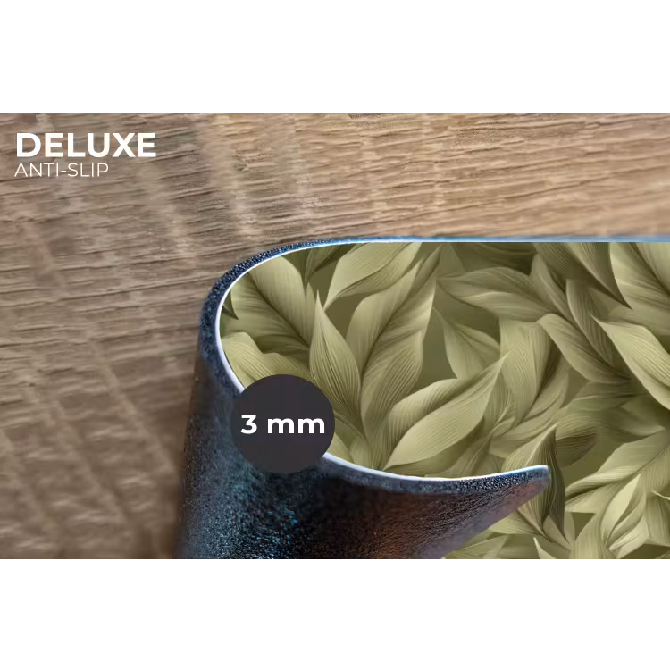 Bladeren - Modern - Groen Placemat vinyl groot 368 -closeup